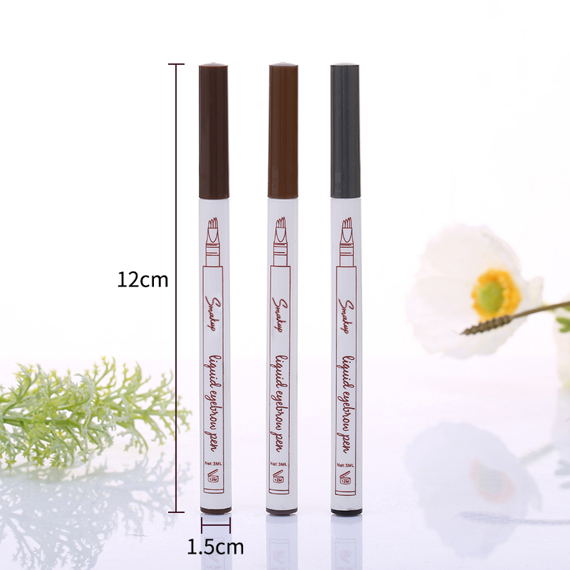 Eye Brown Makeup Eyebrow Pencil With A Micro-Fork Tip Applicator Creates Natural Eyebrow