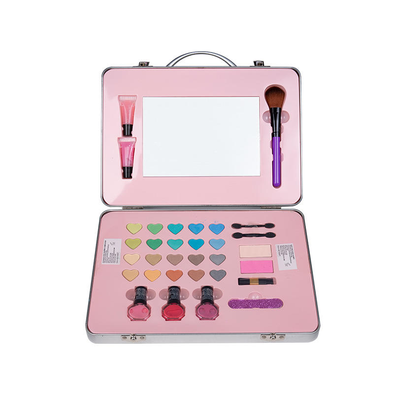 Children's Makeup Sets In Box Organic Cosmetic All In One Case Girls Makeup Kit