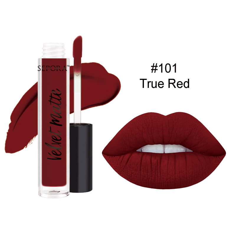 12 Color Velvet Matte Lip Gloss Women Makeup Liquid Lipstick 