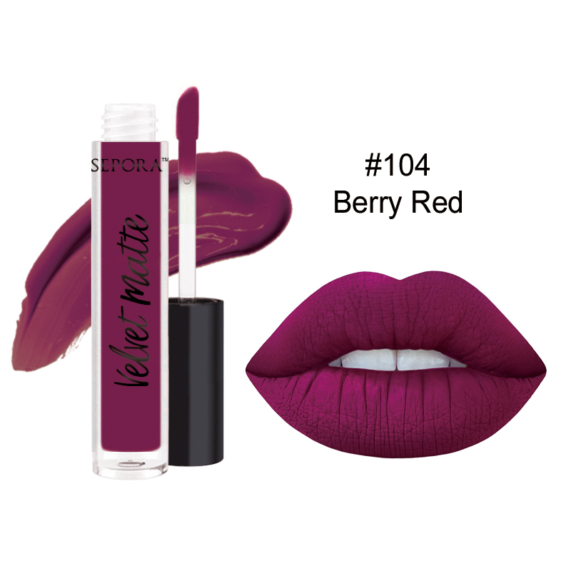 12 Color Velvet Matte Lip Gloss Women Makeup Liquid Lipstick 