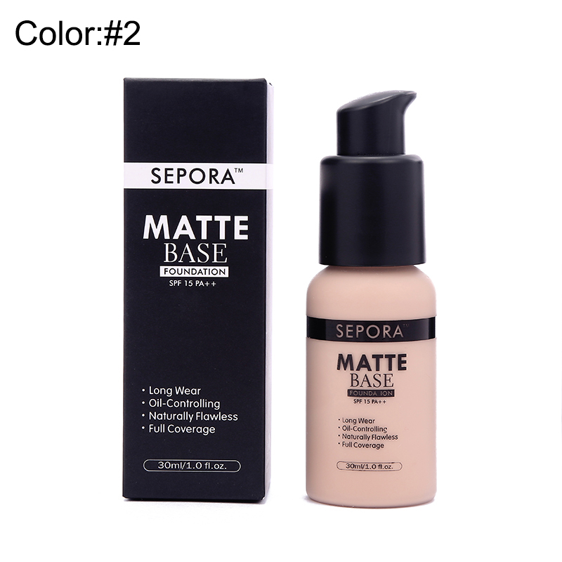 6 Color Foundation Face Concealer  Makeup Liquid Foundation Cosmetics Moisturizing Whitening Foundation Waterproof Face Makeup