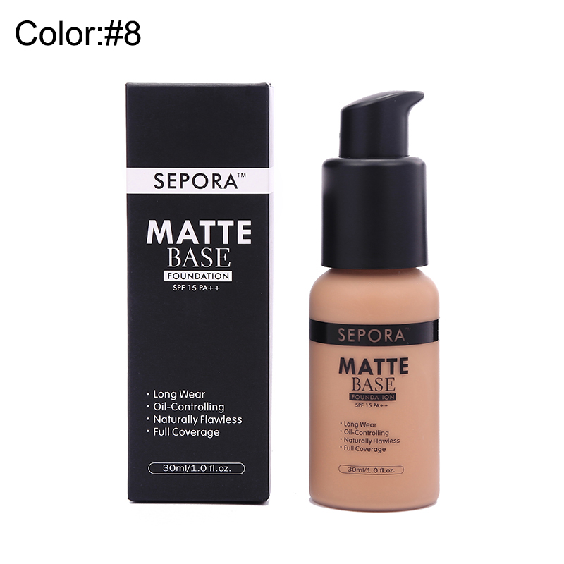 6 Color Foundation Face Concealer  Makeup Liquid Foundation Cosmetics Moisturizing Whitening Foundation Waterproof Face Makeup