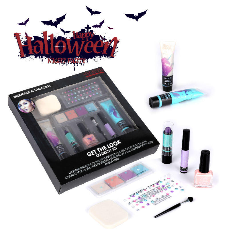 Halloween Makeup Kit Face Body Paint Oil Palette Washable Artist Painting Brushes Halloween Set for Stage Cosplay&Party